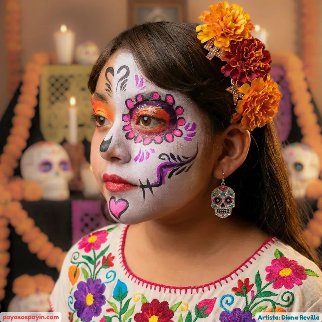 Demostración de nuestra experiencia en eventos masivos de pintacaritas en Tlalnepantla.