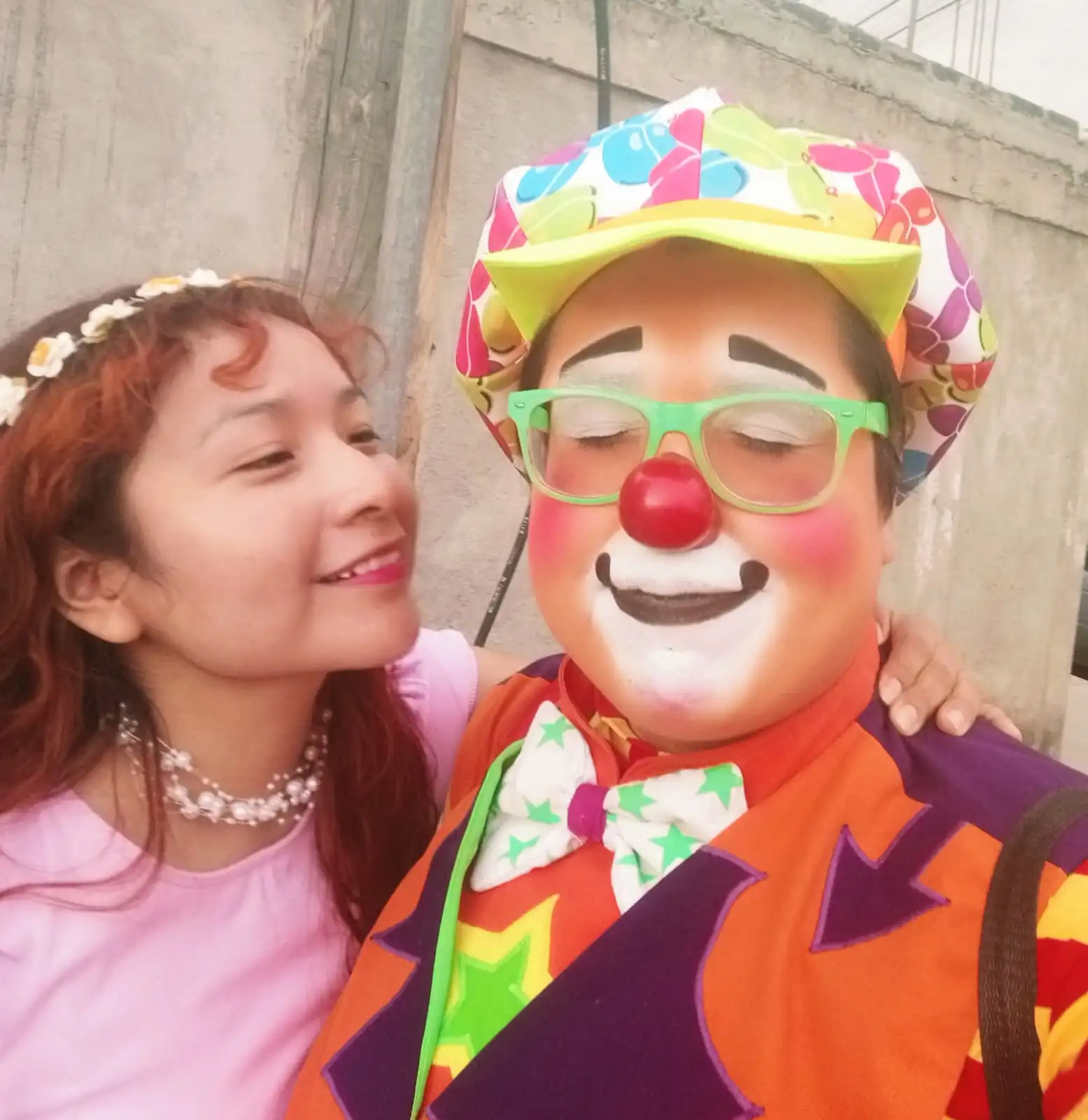 Oscar Iván Payaso Payín y Diana López Pintacaritas show profesional CDMX