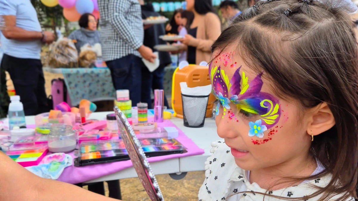 Pintacaritas profesional en cumpleaños infantil en Benito Juárez CDMX